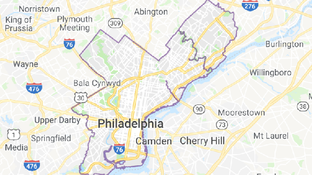 map Philadelphia